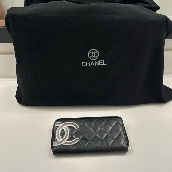 Authentic CHANEL CC JUMBO XL LOGO CAVIAR SHOPPER TOTE BAG + Chanel Zip Wallet - Picture 6 of 16